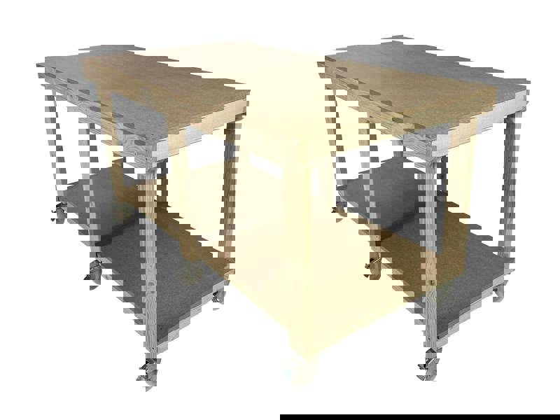 Arbor Garden Solutions Wooden Workbench MDF Top Depth-4ft With Wheels