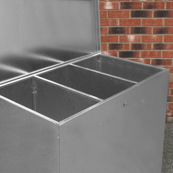 Monstershop Galvanised Feed Store 3 Compartments