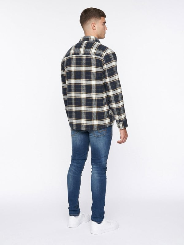 Duck and Cover Francore Overshirt Navy Check