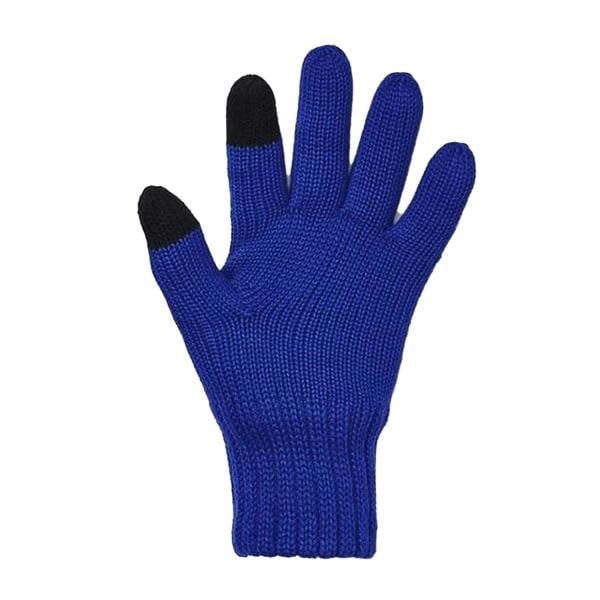 Under Armour Mens Touch Screen Wool Logo Gloves - Blue - 