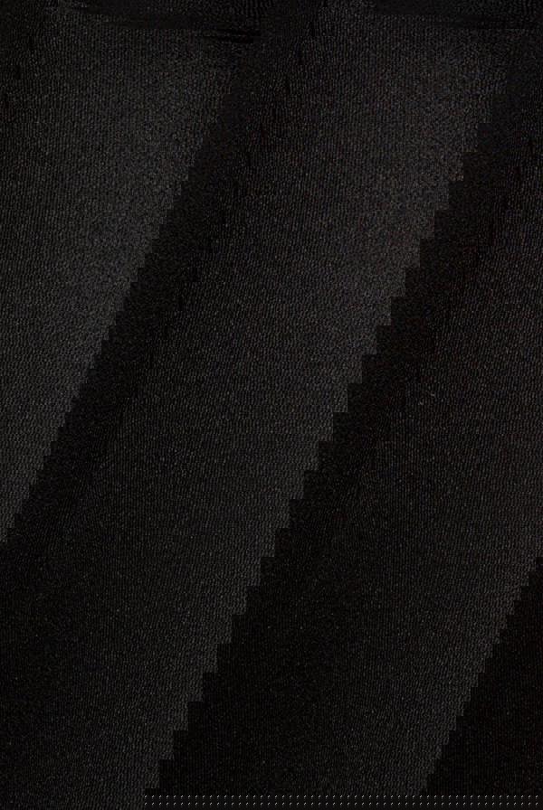 Contrast Off Shoulder Back Satin Bow Scuba Mini Dress - Black Cream DR4713CONTRAST