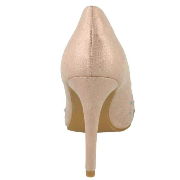 Spot On Ladies Spot On Diamante Court Shoes F90061