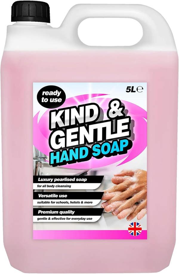 1 x 5 Litre Pink Pearlised Kind & Gentle Luxury Hand Soap