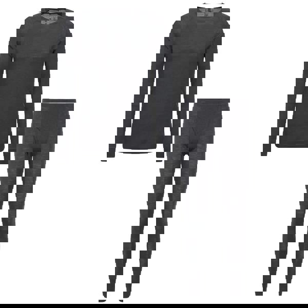 Mountain Warehouse Mens Merino Wool Thermal Base Layers Set - Dark Grey - 