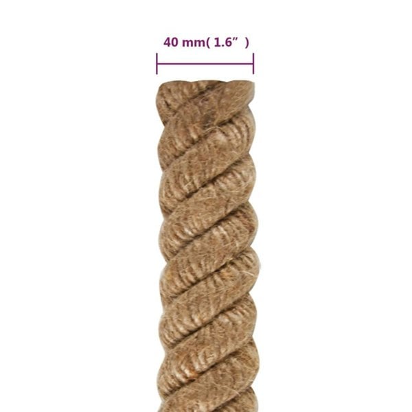 Berkfield Jute Rope 5 m Long 40 mm Thick
