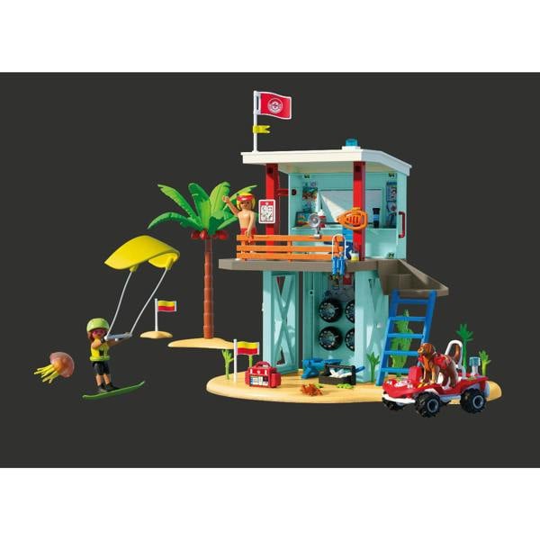 Playmobil Lifeguard Tower with Beach Buggy - 71903 Playset