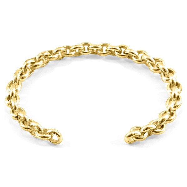 Anchor & Crew Spinnaker Sail Sail 9ct Yellow Gold Chain Bangle