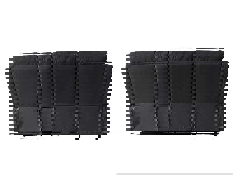 DS Living Sorento Recline Right Hand Corner Leather 3 Seater Sofa in Black or Grey