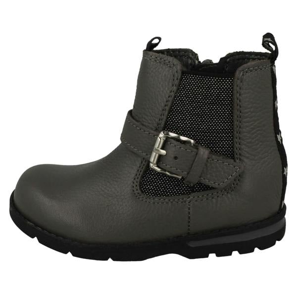 Clarks Girls Clarks Buckle Detailed Heeled Ankle Boots Dabi River T