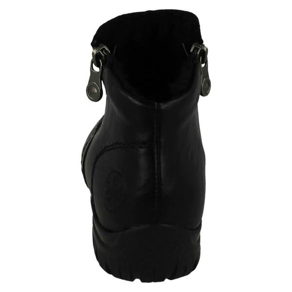 Rieker Ladies Rieker Dual Zip Fleece Lined Ankle Boots L4663
