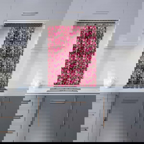 Warren Reed - Designer Modern Pink Animal Print Kitchen Splashback