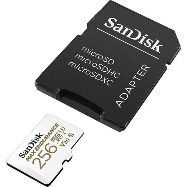 SanDisk Max Endurance MicroSD Card 100MBs with Adapter 256GB