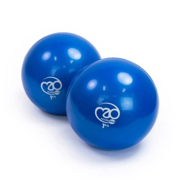 Fitness Mad Pilates Mad 2 x 1kg Soft Pilates Weights