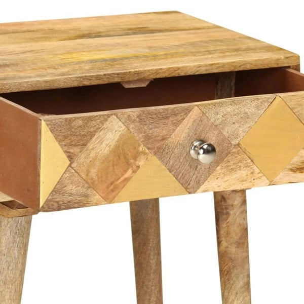 Berkfield Bedside Cabinet 43x30x58 cm Solid Mango Wood