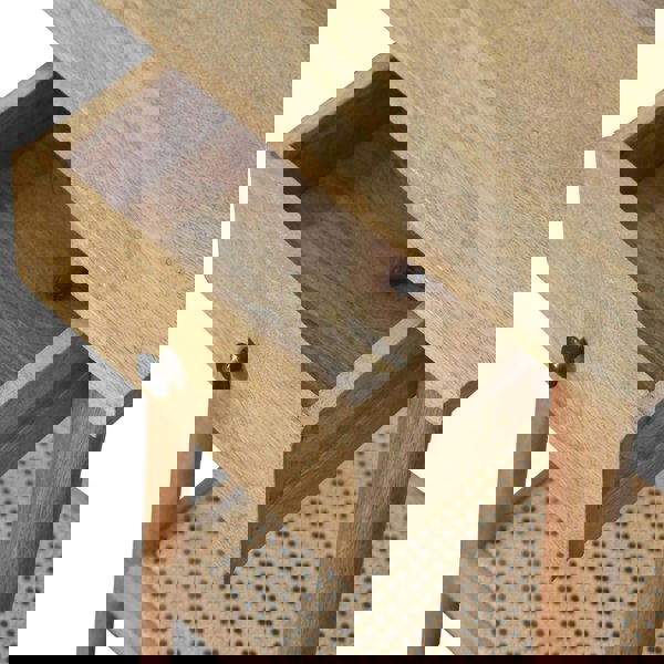 Artisan Furniture Woven Solid Wood End Table