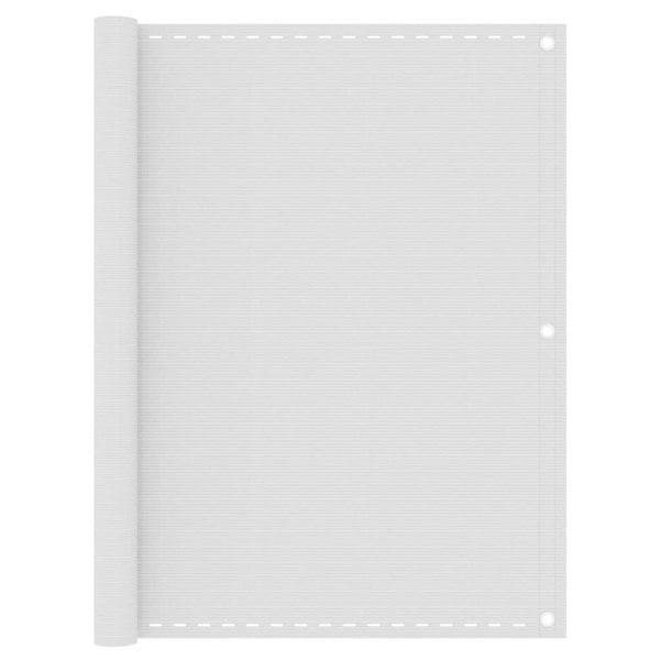 Berkfield Balcony Screen White 120x400 cm HDPE