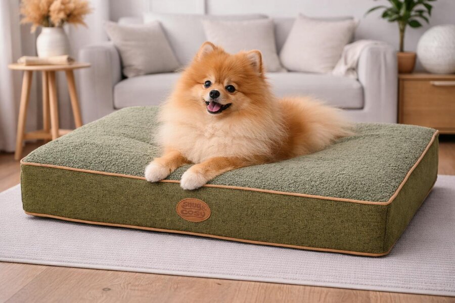 Snug and Cosy Pets Heritage Tweed Orthopaedic Pet Lounger - Comfort & Support
