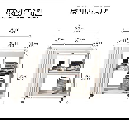 Dulcie Side Table With Wheels, Hallway Storage-Weilai Concept-Weilai Concept