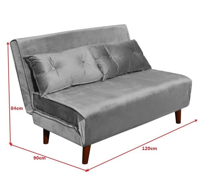 Kosy Koala Double Sofa Bed Sleeper Foldable Portable Pillow Lounge Couch Grey Sofa BedLiving Room Furniture