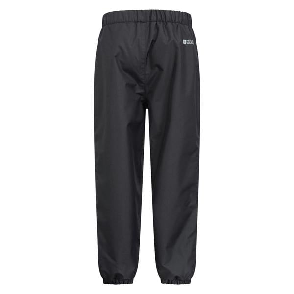 Mountain Warehouse Childrens/Kids Ripstop Fleece Lined Waterproof Trousers - Black - 