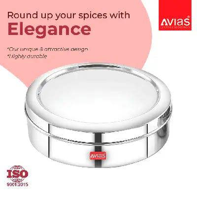 Avias SS Utensils - Avias Spice Box Elegant SS (Medium)