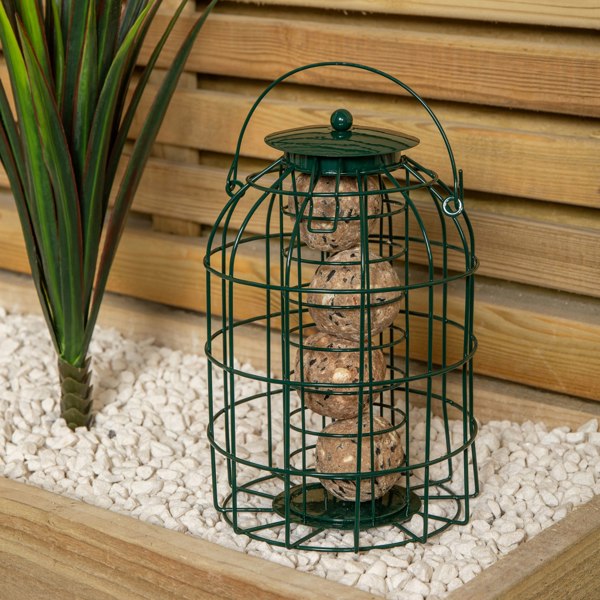 Samuel Alexander Pack of 5 Wild Bird Fat Ball Feeder with Squirrel Guard