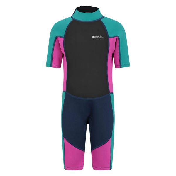 Mountain Warehouse Childrens/Kids Contrast Panel Wetsuit - Grape - 