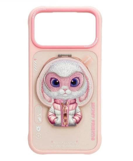 Nimmy Friends Nimmy Cool & Cute 2.0 Rabbit Case with MagSafe Stand for iPhone 17 Pro Max 6.9" Pink - N-YJKM-CXZJZH-IP17-PRO-MAX-08
