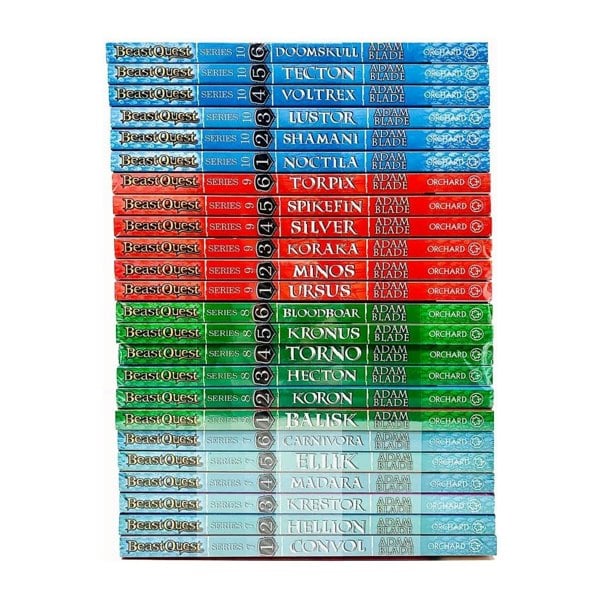 Beast Quest 24 Books Collection Set Series 7 - 10 by Adam Blade (Noctila, Doomskull, Ursus, Torpix, Balisk, Bloodboar, Convol, Carnivora & MORE!)