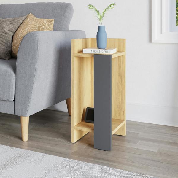 Decortie Elos Modern Bedside Table Left Module Narrow 25cm