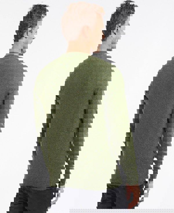 Barbour Tisbury Crew Neck Knitted Jumper - Forest Green