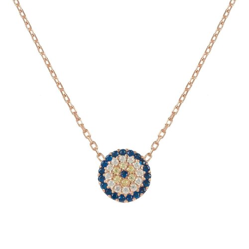 Latelita Evil Eye Necklace Rosegold