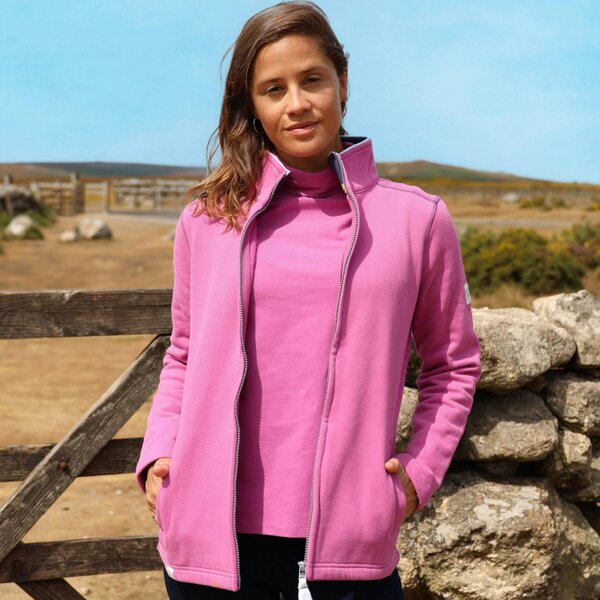 Lazy Jacks LJ320 - Lightweight Roll Neck Top - Raspberry