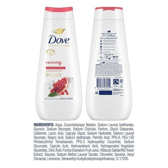 Dove Advanced Care Reviving Body Wash 24H Renewing Micromoisture, 400ml