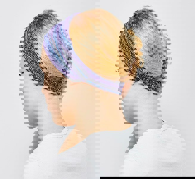 Antonia York Purple Striped Headband | Ziggy Nepalese Cotton Bandana