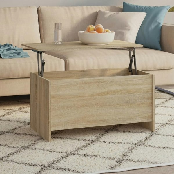 Berkfield Coffee Table Sonoma Oak 102x55.5x52.5 cm Engineered Wood