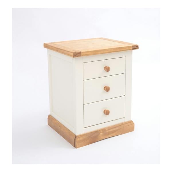 Cabinet Bits Trevi 3 Drawer Bedside Table