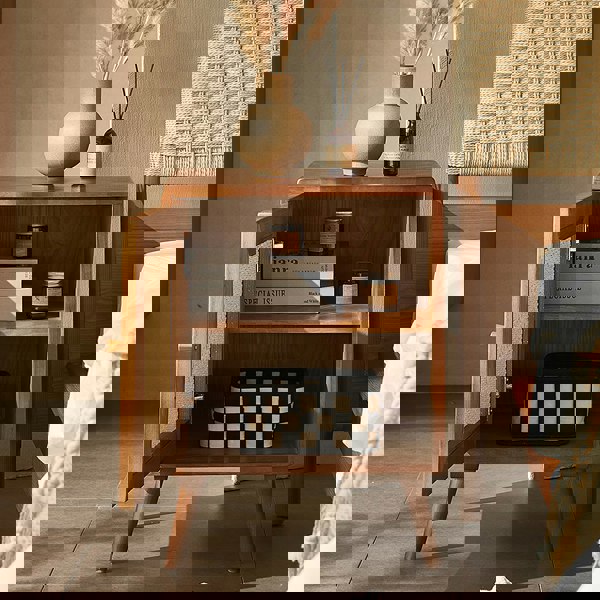 Himba Rattan Bedside Table, Solid Wood-Weilai Concept-Weilai Concept