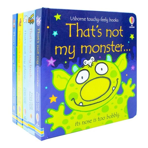 Touchy-Feely Books That's Not My Collection 2: 5 Books Set (Truck, Plane, Monster, Dragon, Bus)