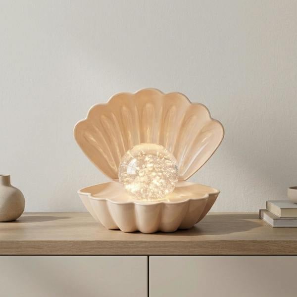 Garden Greatness Sand Coastal Seashell Table Lamp
