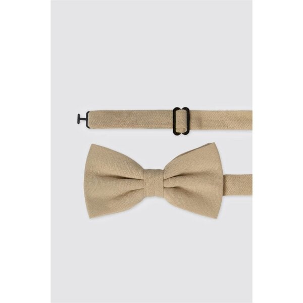 Antique Rogue Ecru Linen Blend Bow Tie