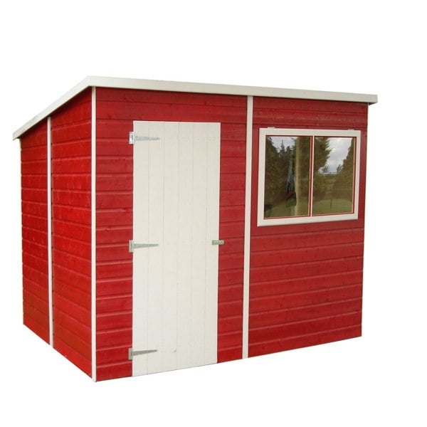 Shire Pent 8x6 12mm interlock Clad wooden Shed - Best Shed