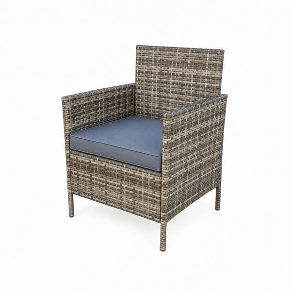 Amazon Rattan Fire Pit Dining Set - Round Table with 6 Chairs