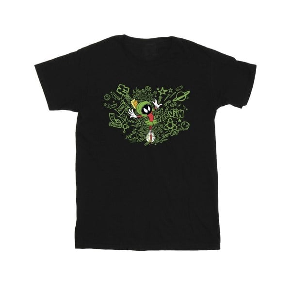 Looney Tunes Mens ACME Doodles Marvin Martian T-Shirt - Black