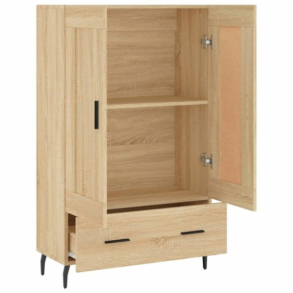 Berkfield Highboard Sonoma Oak 69.5x31x115 cm Engineered Wood