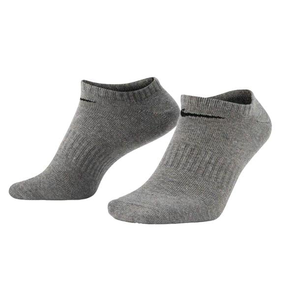 Nike Mens No-Show Socks (Pack of 3) - Black/Grey/White - 
