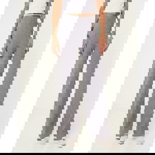 Blue Vanilla Ribbed Wide Leg Trousers