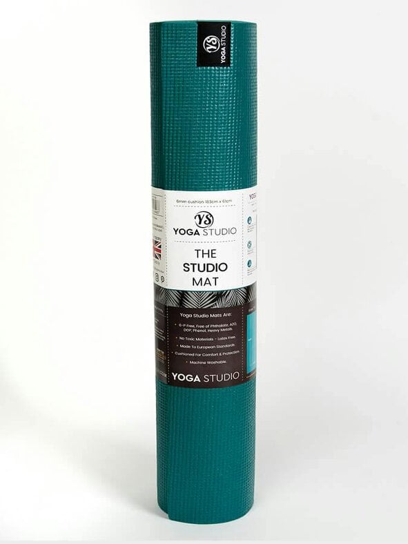 Yoga Studio Personalised Yoga Mat 6mm With Custom Design - Teal