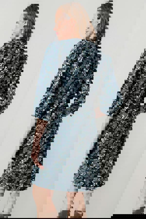 Lily & Me Harvest Cotton Pincord Shift Dress Navy