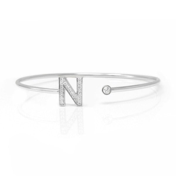 Say It With Me and Mine Bangle - Sterling Silver